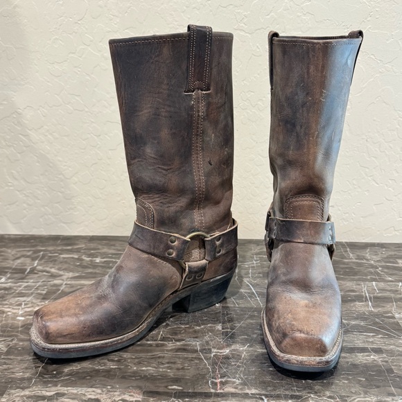 Frye 12R Leather Harness Boots - Picture 13 of 13